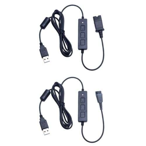 USB Quick Disconnect Adapters with Volume & Mute Control for Easy Audio Management