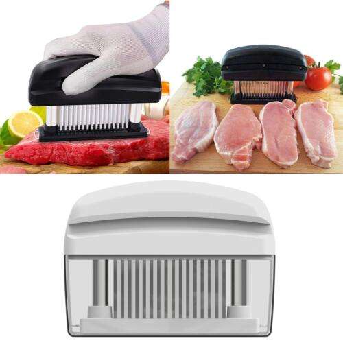 Professional Stainless Steel Meat Tenderizer Mallet Hammer for Kitchen Use - Perfect for Even Cooking