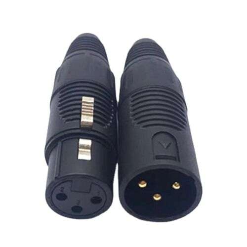 3 Pin Male & Female Connectors: MIC Plug Adapter for Audio Devices