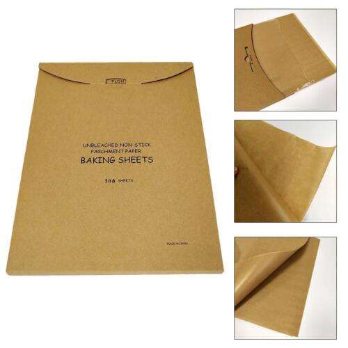 100 Pack Parchment Paper Sheets for Baking, Roasting, and Grilling