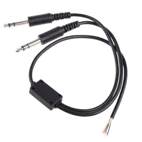 Noise Cancelling Headphones Cable for Clear Communication in Helicopters (U174u)