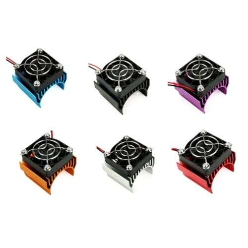 Aluminum Motor Heatsink Cover with Cooling Fan for 3650 540 550 1/10 RC Cars
