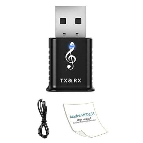 Wireless 4-in-1 Bluetooth 5.0 Audio Transmitter & Receiver for TV, Speakers, and Headphones