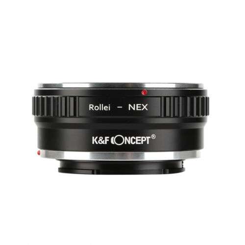 K&F Concept Manual Lens Adapter: Mount Rollei QBM Lenses to Sony E/NEX Cameras for Photography.