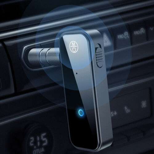 Bluetooth 5.0 USB Wireless Transmitter Receiver 2-in-1 Audio Adapter for Streaming & Connecting Devices.