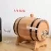 Oak Wine Barrel Keg with Faucet for Home Brewing Whiskey and Wine Storage