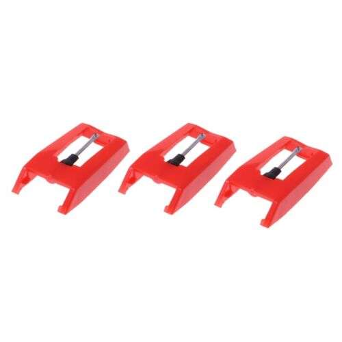 3pcs Aluminum Phonograph Stylus for Crisp, Clear Audio Reproduction