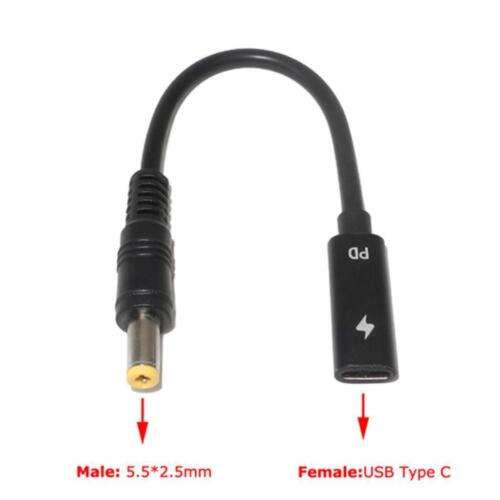 Universal Power Adapter Cable for 5.5 x 2.5mm Notebook Chargers