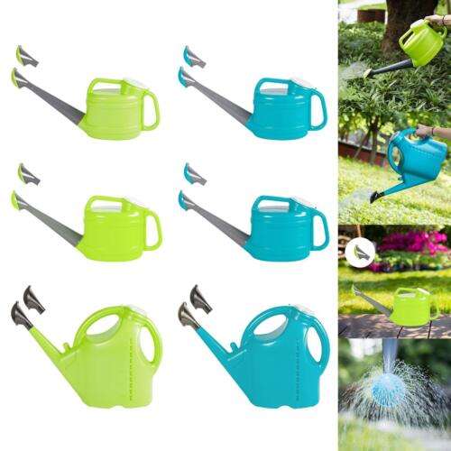 Long-Spout Watering Can with Replaceable Spray Head for Indoor & Outdoor Plants