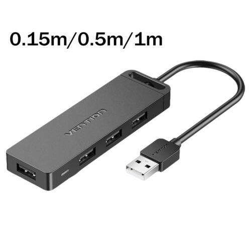 Lightweight 4-Port USB 2.0 Hub Splitter for Desktops, Laptops, and Notebooks