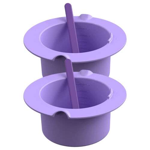 Painless Hair Removal: 2-Piece Warmer Liner for Comfortable and Non-Stick Waxing with Silicone Spatulas