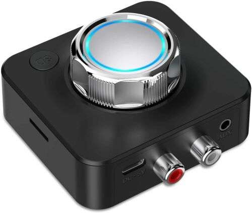 Wireless Bluetooth Audio Adapter for Car, Home Stereo, and Speakers - 3.5mm AUX, NFC, 2RCA Connection