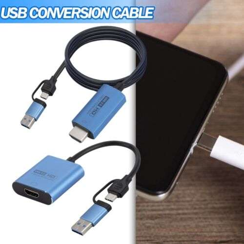 USB-C to HDMI Adapter for Macbook, Android, and More: Stream Video to Your Monitor or TV