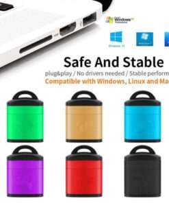 High-Speed Mini USB 2.0 SD/SDHC/SDXC/TF Memory Card Reader Adapter for Easy Data Transfer