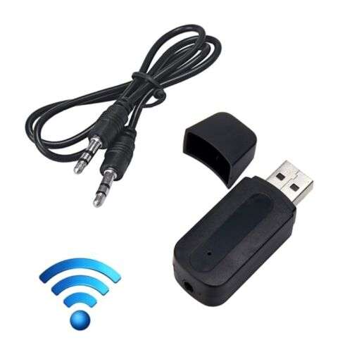Bluetooth 5.0 Type-C to 3.5mm Audio Transmitter & Receiver Adapter for Wireless Music Streaming