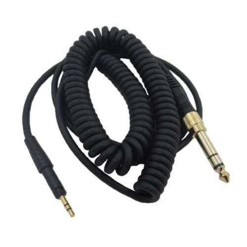 Replacement 6.35mm Flexible Cable Cord for Sennheiser HD6DJ HD8 HD7 HD598 Headphones