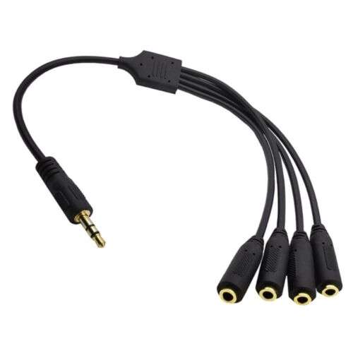 3.5mm Audio Splitter Cable for Earphones, Headset, and Microphone on Smartphones