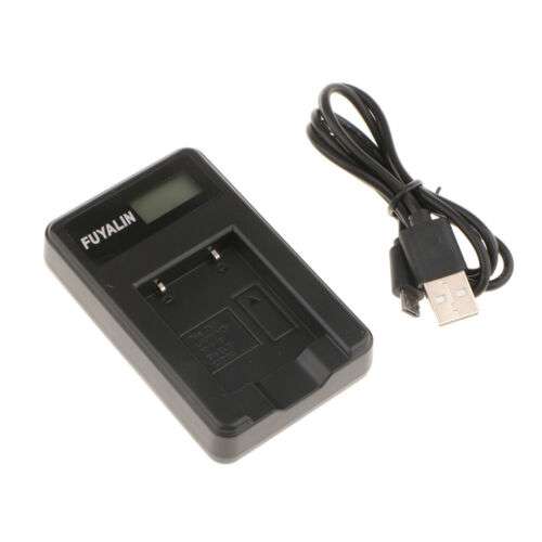 Dual USB Smart Charger for Camera Batteries, Fast and Convenient Charging.