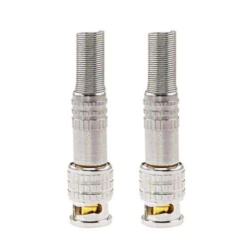 2-Pack Solderless BNC Connectors for Secure Home Camera Cable Connections