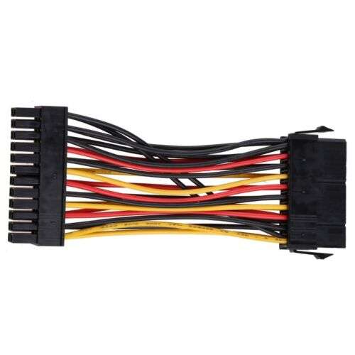 20-Pin Female to 24-Pin Male Motherboard CPU Power Supply Converter Cable for Upgrading Older PCs