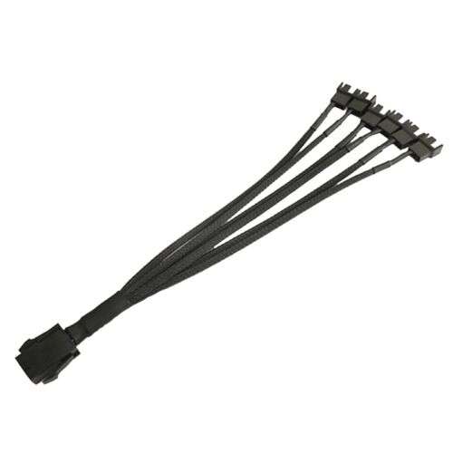 High-Performance 6-Pin to 4/3-Pin PWM Fan Cable for Data Transmission and Cooling.