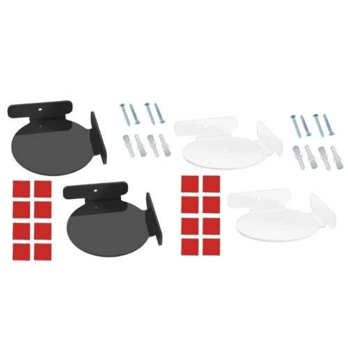 Universal Mini Circular Corner Shelf Camera Holder for Secure Mounting on Shelves, with Screw or Self-Adhesive Options