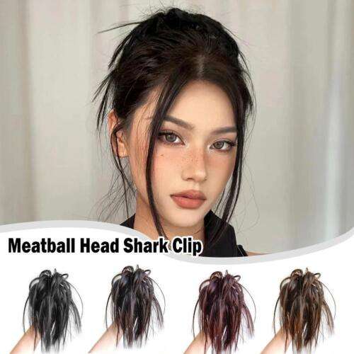 Effortlessly Chic Messy Bun Hair Piece: Instant Updo Cover for a Tousled Look