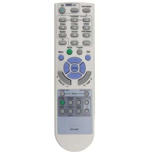 Lightweight Replacement Remote Control for Projector RD-450C, RD-448E, NP-V260+