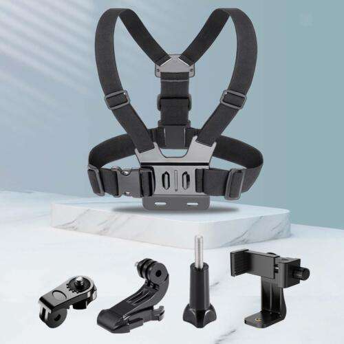 Cycling Adventure Essential: Camera Chest Strap Mount Belt for Action Cameras & Smartphones