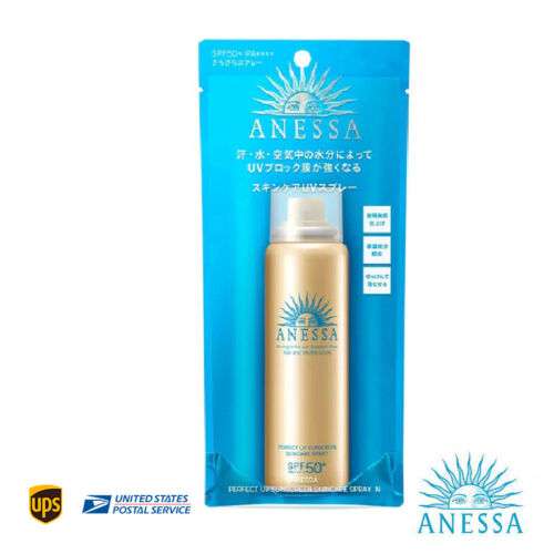 Shiseido Anessa SPF 50+ PA++++ Perfect UV Sunscreen Spray for Broad Spectrum Protection (60g)