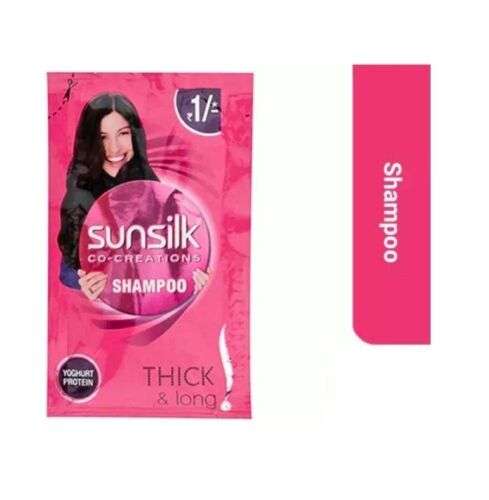 Sunsilk Lusciously Thick & Long Shampoo Sachets: Fast Hair Growth & Volume Boost