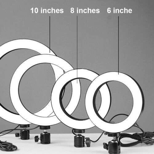 Professional Phone Ring Light Studio - Dimmable, Fill Light with Controller, Low Heat