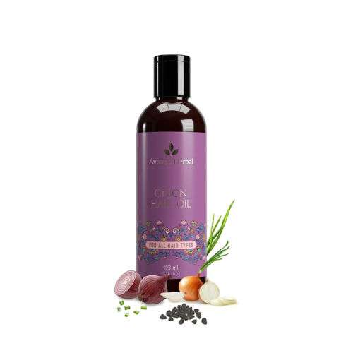 Avimee Herbal Onion Hair Oil for Long, Strong & Healthy Hair Growth (100ml)