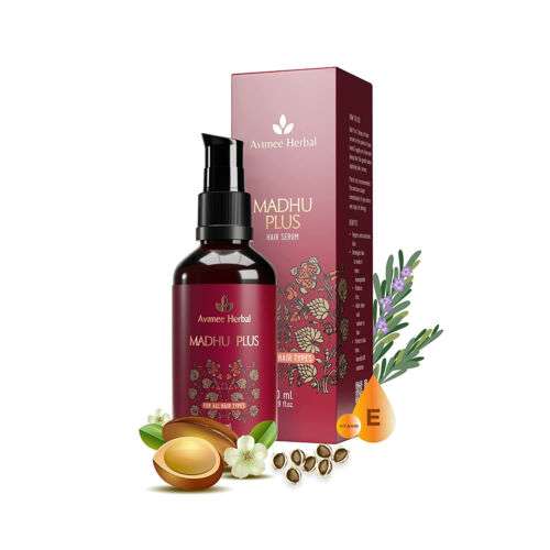Avimee Madhu Plus Hair Serum with SPF 15: Tame Frizz & Protect Hair, 50ml