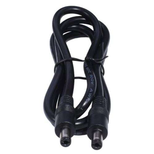 18AWG DC 5.5mm Male to Male Plug Cable for Power Supply Adapters and Devices
