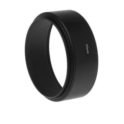 Universal 58mm Screw-In Lens Hood Mount for DSLR and SLR Cameras