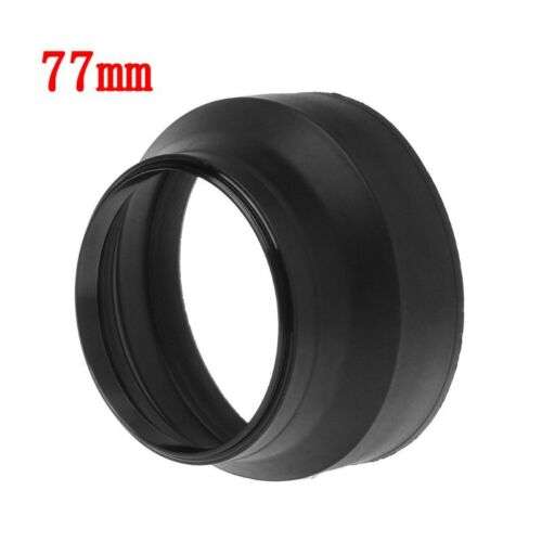 77mm 3-Stage Wide Standard Lens Hood for Enhanced Photography