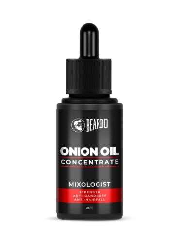 Beardo Onion Oil Concentrate: Stimulate Hair Growth Naturally with 25ML of Powerful Onion Oil