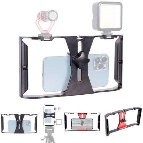 Professional ABS Cell Phone Rig for Video Recording, Microphone Mounting, and Stabilization