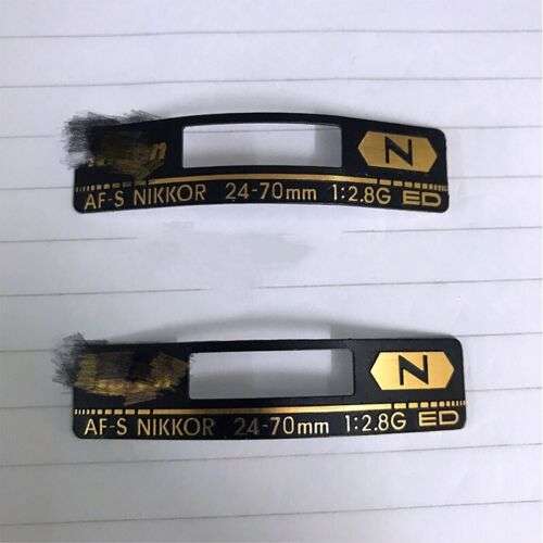 Nikon 24-70mm Lens Nameplate Label - Customize Your Camera Gear