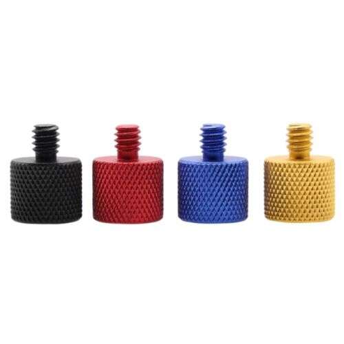 Universal 1/4" Male to 3/8" Mic Thread Screw Adapter for Secure Tripod Mounting