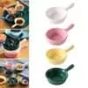 Ceramic Sauce Dish with Handle for Outdoor Kitchen and Restaurant Use
