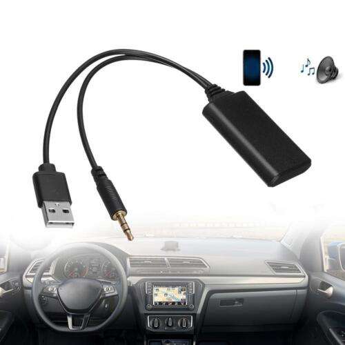 Bluetooth Car Audio Adapter for Hands-Free Calls and Music Streaming