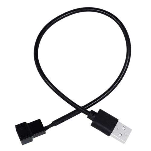 USB to Molex 4-Pin Fan Power Adapter Cable for PC Cooling, 30cm/11.8in