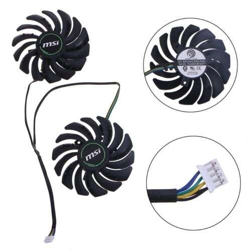 High-Performance 87mm 12V GPU Cooler Fan PLD09210B12HH for RX580 RX470 RX480 Graphics Card Cooling