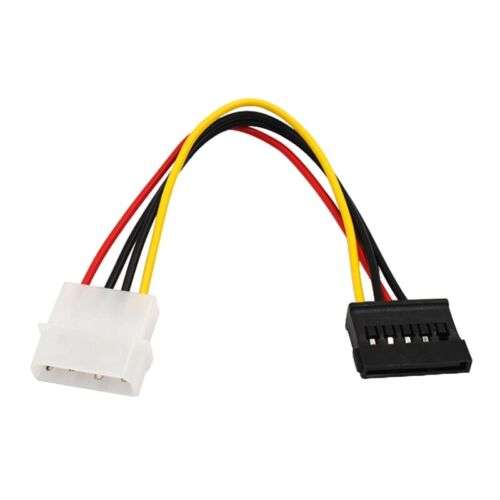 4-Pin IDE to 1:1 Splitter Hard Disk Extension Cable for Easy Hard Drive Connection