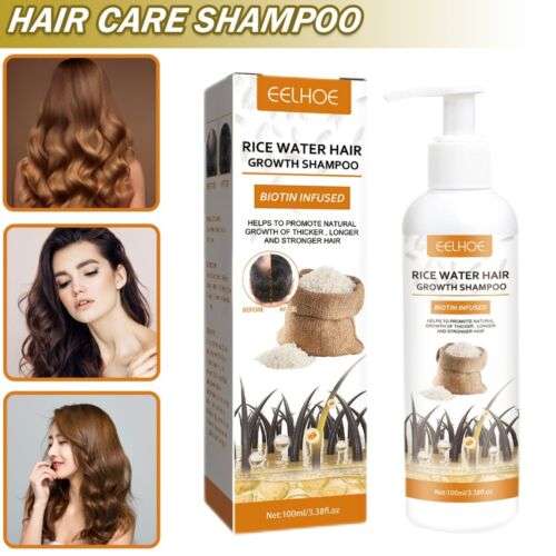 Nourish Thinning Hair with Rice Water: Growth Shampoo for Hair Loss Treatment