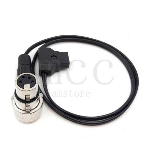 DTAP to 4-Pin XLR Extension Cable for 4K Camera Power Supply with V-Mount Battery