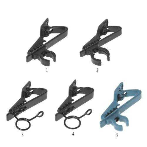 Professional Ring-Type Lapel Microphone Clip for Lavalier Wireless Mics - 6mm and 8.5mm