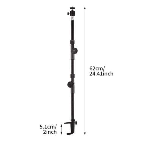 Adjustable 360° Webcam Stand: Versatile Desk Mount for Projectors, Cameras & More